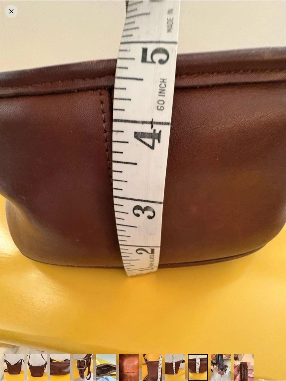 Vintage Coach Janice Leather Crossbody Bag